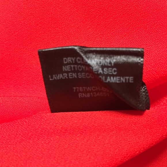 WAYF Red Lace Up Camisole Tank with Lace Detail - Picture 6 of 6